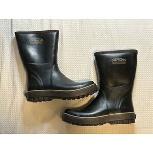 DRYSHOD Mudslinger Boots Men's Size 12 / 12.5 Black Waterproof Steel Shank